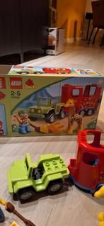 Lego Duplo set Circusauto met clown en giraffe - 10550, Complete set, Duplo, Zo goed als nieuw, Ophalen
