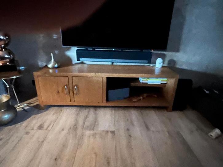 Eiken tv kast. Warm design, Huis en Inrichting, Kasten | Televisiemeubels, Zo goed als nieuw, Minder dan 100 cm, 150 tot 200 cm