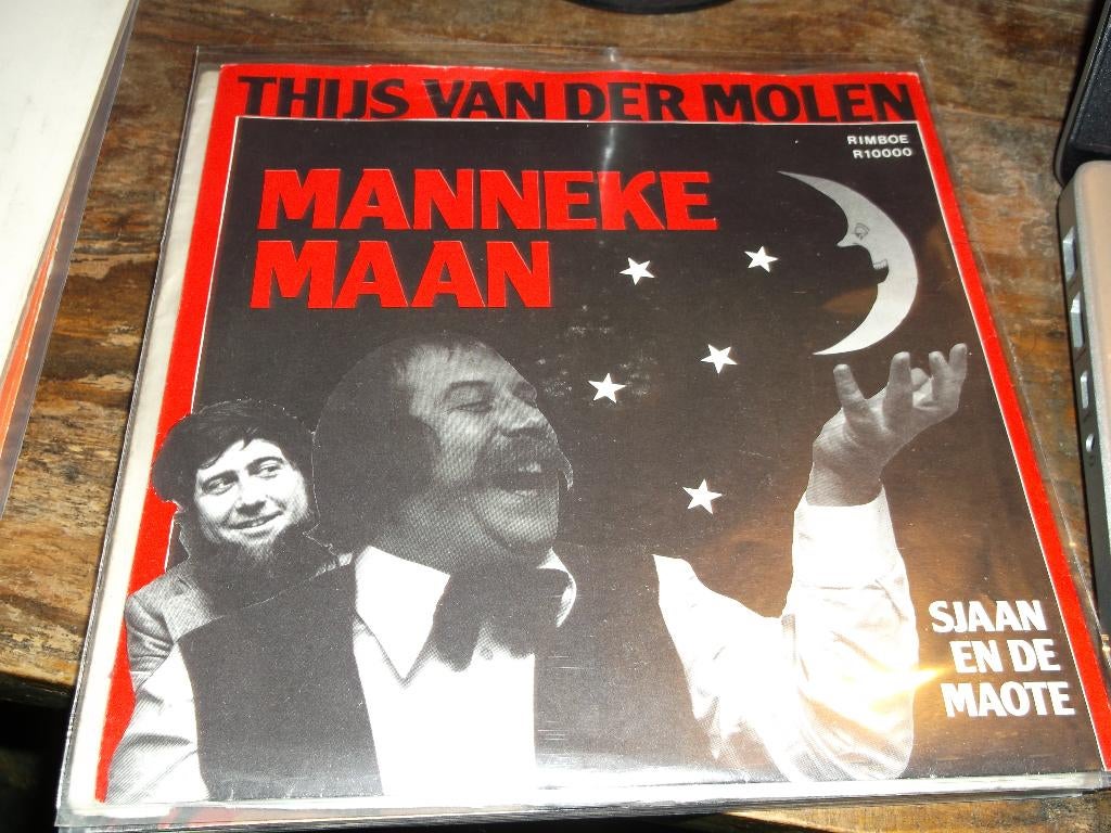 thijs van der molen Manneke maan 2612, Gebruikt, 7 inch, Single, Ophalen of Verzenden