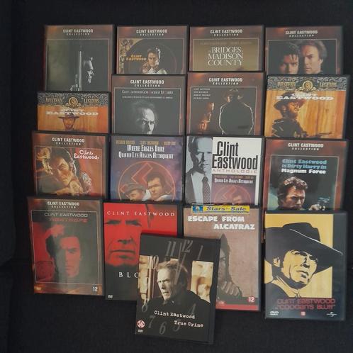 Clint Eastwood 17 dvd's - veel klassiekers, Cd's en Dvd's, Dvd's | Actie, Gebruikt, Actie, Vanaf 12 jaar, Ophalen of Verzenden