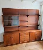 vintage wandsysteem wandmeubel kastenwand midcentury, Ophalen, Gebruikt, Minder dan 150 cm, Minder dan 100 cm