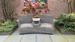 Kunststof tuinbank met kussens - Gebruikt, Tuin en Terras, Kunststof, Gebruikt, Bank, Ophalen