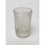 # Jagermeister shot glas mat wit frosted model 1, Ophalen of Verzenden, Gebruikt, Borrel- of Shotglas