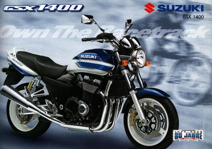 Folder SUZUKI GSX 1400 05/ 2001, Motoren, Handleidingen en Instructieboekjes, Suzuki, Ophalen of Verzenden