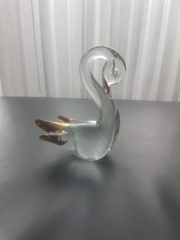 Mini beeldje Zwaan van glas - Vintage beschikbaar voor biedingen