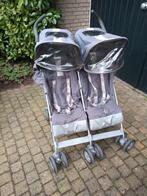 Dubbele buggy met ligstand, boodschappenmandje,  zonneklep, Kinderen en Baby's, Buggy's, Ophalen of Verzenden