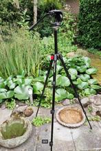 Manfrotto 718SHB statief + 128RC video kop, Zo goed als nieuw, Minder dan 150 cm, Met balhoofd, Ophalen of Verzenden