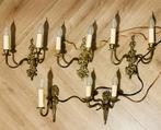 5 Antieke Franse Wandkandelaren /Lampen, Ophalen of Verzenden