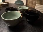 Urban Nature Culture grote Mokken - Groen & Zwart - 4 stuks, Huis en Inrichting, Keuken | Servies, Keramiek, Ophalen of Verzenden