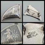 Zilver, sterling zilveren Siam niello broche / hanger, Ophalen of Verzenden, Zilver, Broche