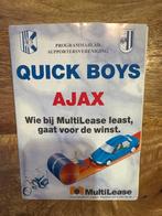 Quick Boys - Ajax Programmaboekje, Ophalen of Verzenden, Ajax