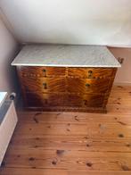 Antieke vintage ladenkast met marmer, Ophalen
