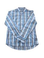 Mcgregor blouse overhemd blauw bruin geblokt tailored, Zo goed als nieuw, Schipluidenlaan 20 5035KJ Tilburg, Merkfreak, McGregor