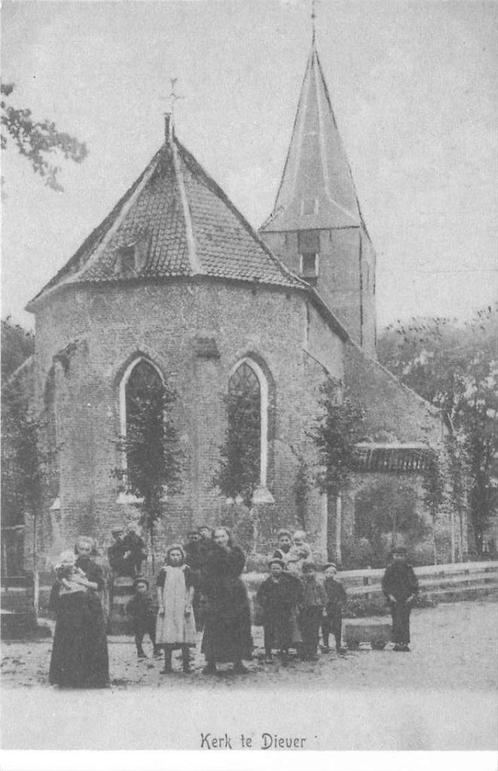 (381-128-029) Kerk de Diever, Verzamelen, Ansichtkaarten | Nederland, Drenthe, Ophalen of Verzenden