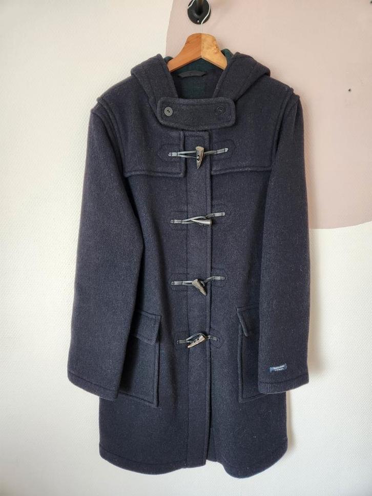 Blauwe wollen winterjas/dufflecoat/jas Dalmard Marine, Kleding | Dames, Jassen | Winter, Zo goed als nieuw, Maat 42/44 (L), Blauw