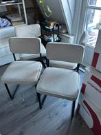 4 eetkamerstoelen, Huis en Inrichting, Ophalen, Gebruikt, Wit, Vier