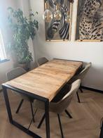 Eettafel met stoelen, Huis en Inrichting, Ophalen, Vijf personen of meer, Rechthoekig, 50 tot 100 cm
