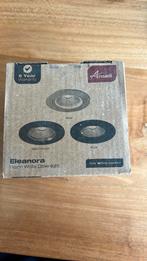 2 Wit/Satijn chrome inbouwspots Ansell/ Eleanora Warm White, Huis en Inrichting, Lampen | Spots, Ophalen of Verzenden, Nieuw, Metaal of Aluminium