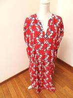 T12 PETER HAHN nieuwe jurk cupro zijde rood blauw 52, Jurk, Nieuw, Ophalen of Verzenden, Peter Hahn