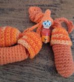 Gehaakte Paddenstoel Ketting met Kabouter, Ophalen of Verzenden, Nieuw, Babypop