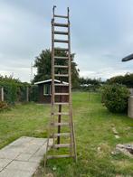 Houten ladder, Doe-het-zelf en Verbouw, Ladders en Trappen, Ophalen, Gebruikt, 2 tot 4 meter
