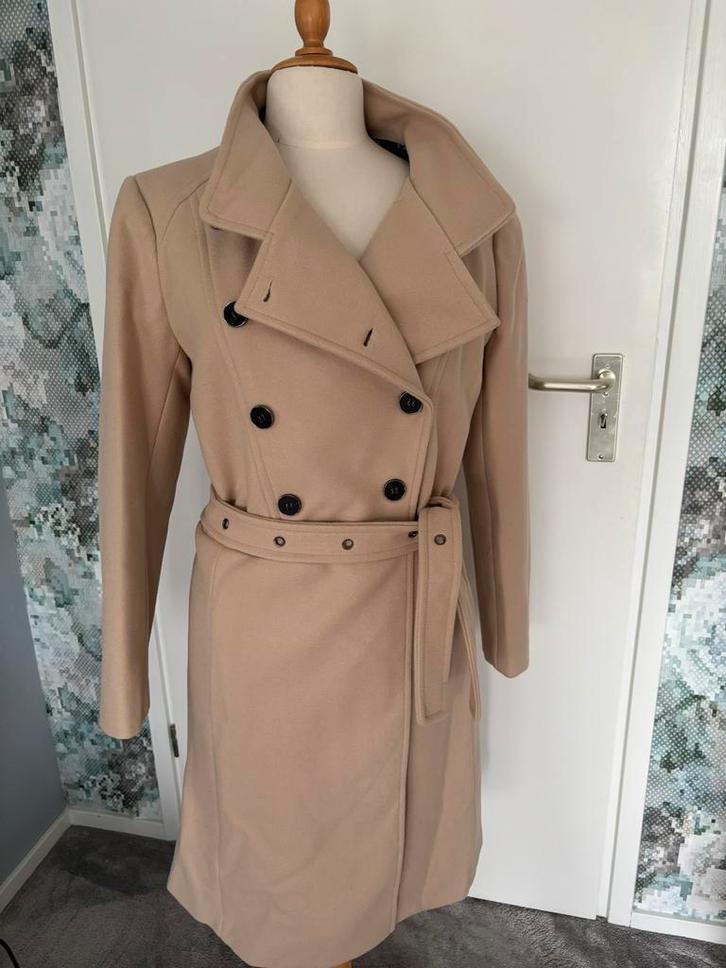 Nieuwe beige trenchcoat winterjas Smashed Lemon mt 42 XL, Kleding | Dames, Jassen | Winter, Nieuw, Maat 42/44 (L), Beige, Ophalen of Verzenden