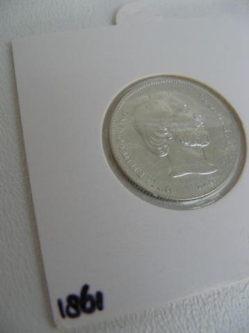 Munt 1/2 gulden 1861 in prachtstaat  beschikbaar voor biedingen