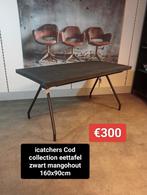 Nieuwe icatchers Cod coll eettafel zwart mango 160cm nu €300, Ophalen, ., Nieuw, .