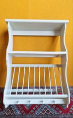 Brocante style keuken rek, schap met bordenrek en kanhaken, Huis en Inrichting, Ophalen, Gebruikt, Onbekend, Nvt