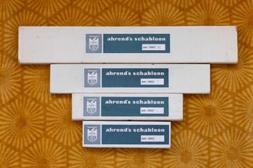 Vintage Ahrend's Schabloon Stencil Set (1960 Series)  beschikbaar voor biedingen