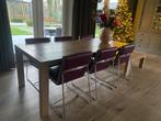 Eiken houten eettafel + salontafel, Huis en Inrichting, Tafels | Eettafels, 200 cm of meer, 100 tot 150 cm, Gebruikt, Rechthoekig