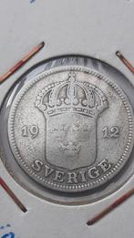 Prachtige Schaarse 50 Öre 1912 Zweden - Oplage: 483.062. - Z, Postzegels en Munten, Ophalen of Verzenden, Overige landen, Losse munt