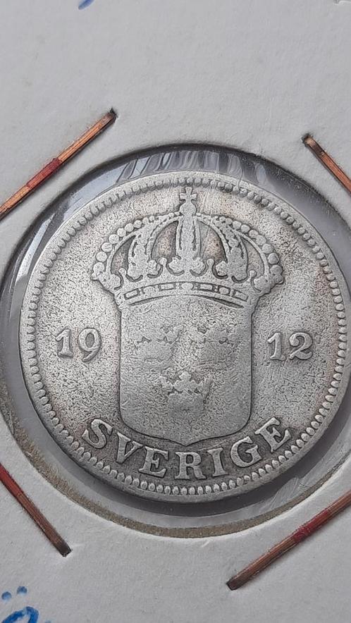 Prachtige Schaarse 50 Öre 1912 Zweden - Oplage: 483.062. - Z, Postzegels en Munten, Munten | Europa | Niet-Euromunten, Losse munt
