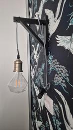 2 stuks wandlamp zwart - model 'Galgje', Ophalen of Verzenden, Zo goed als nieuw, Hout