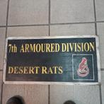 DESSERT RATS DIVISION BORD WW 2, Embleem of Badge, Amerika, Ophalen of Verzenden, Landmacht