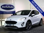Ford Fiesta 1.0 EcoBoost Active X 39000 km AUTOM. CLIMA PDC, 101 pk, Gebruikt, Leder en Stof, Wit