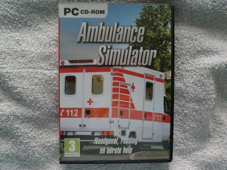 PC-CDROM ambulance simulator, Spelcomputers en Games, Games | Pc, Zo goed als nieuw, Simulatie, 1 speler, Vanaf 3 jaar, Eén computer