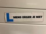 Mens erger je niet Magneet sticker, Ophalen, Zo goed als nieuw, Auto of Motor