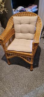 Rieten stoel, Ophalen, Gebruikt, Bruin, Riet of Rotan
