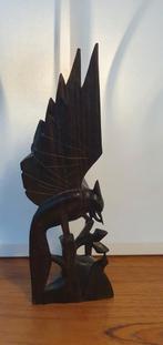 Indonesisch houtsnijwerk van een vogel., Antiek en Kunst, Ophalen of Verzenden