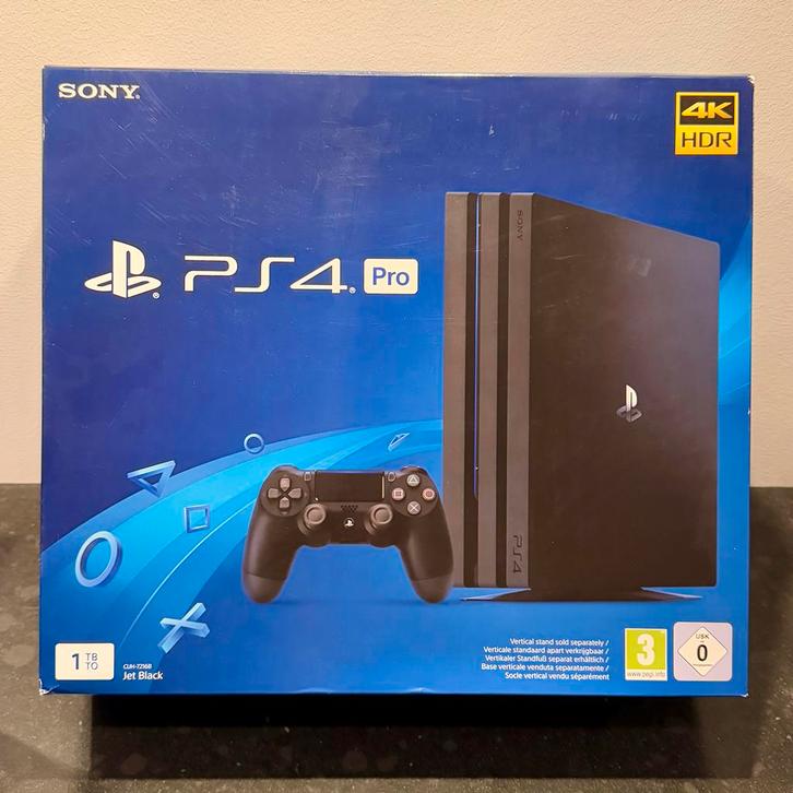 Playstation PS4 Pro 1TB - 2 controllers, Spelcomputers en Games, Spelcomputers | Sony PlayStation 4, Zo goed als nieuw, Pro, 1 TB