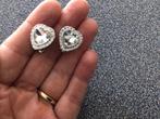 Hartjes oorbellen clips, Ophalen of Verzenden, Zo goed als nieuw, Zilver, Overige materialen