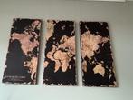 Houten Map of the World wanddecoratie, Huis en Inrichting, Ophalen, Zo goed als nieuw