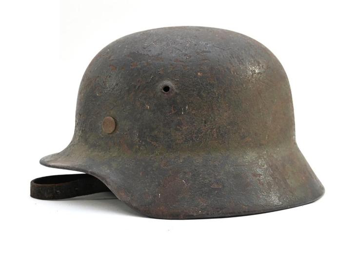 M35 Tweekleurige Camo Helm, Verzamelen, Militaria | Tweede Wereldoorlog, Landmacht, Helm of Baret, Duitsland, Verzenden