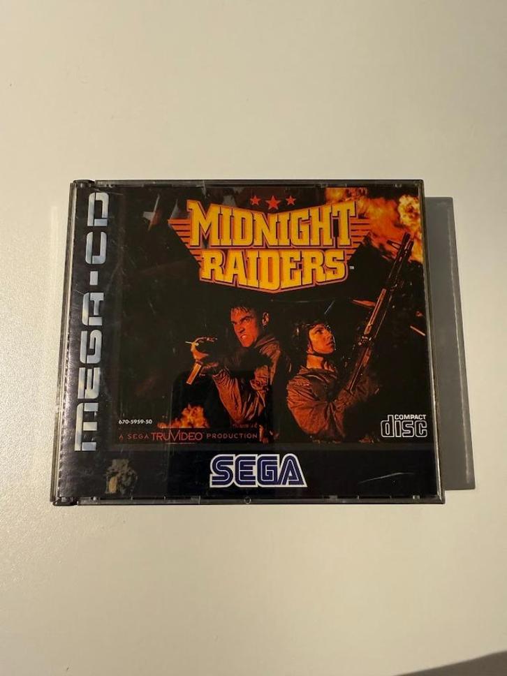 Mega CD Midnight Raiders, Spelcomputers en Games, Games | Sega, Zo goed als nieuw, Mega Drive, Racen en Vliegen, 1 speler, Vanaf 12 jaar
