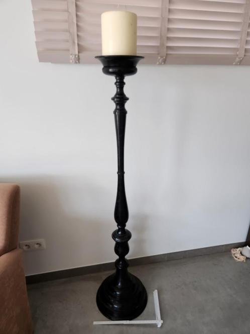 sierlijke hoge vloerkandelaar incl. Bolsius kaars – 147 cm, Huis en Inrichting, Woonaccessoires | Kandelaars en Kaarsen, Zo goed als nieuw