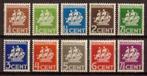 Suriname NVPH nr 157/66 postfris Scheepje 1936, Postzegels en Munten, Postzegels | Suriname, Verzenden, Postfris