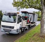 Stacaravan Transport Te Koop Daf45LF+Dieplader+Traktor, Tot en met 2