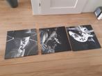 3 muziek afbeeldingen, Huis en Inrichting, Ophalen, 50 tot 75 cm, Zo goed als nieuw, Schilderij