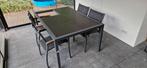 Tuintafel antraciet, Ophalen, Gebruikt, Rechthoekig, Aluminium